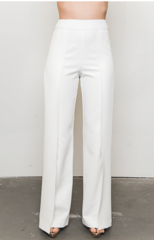 Off White Overlay Pants - Posh Couture