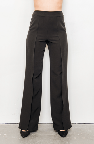 Elevate your wardrobe with Posh Couture Black Overlay Pants: Crafted from luxurious fabric, these pants offer style and sophistication.