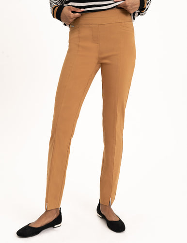 Versatile Renuar ankle pant: comfort, durability, style. Pull-on for work or casual. Faux pockets, wide waistband for sleek fit.