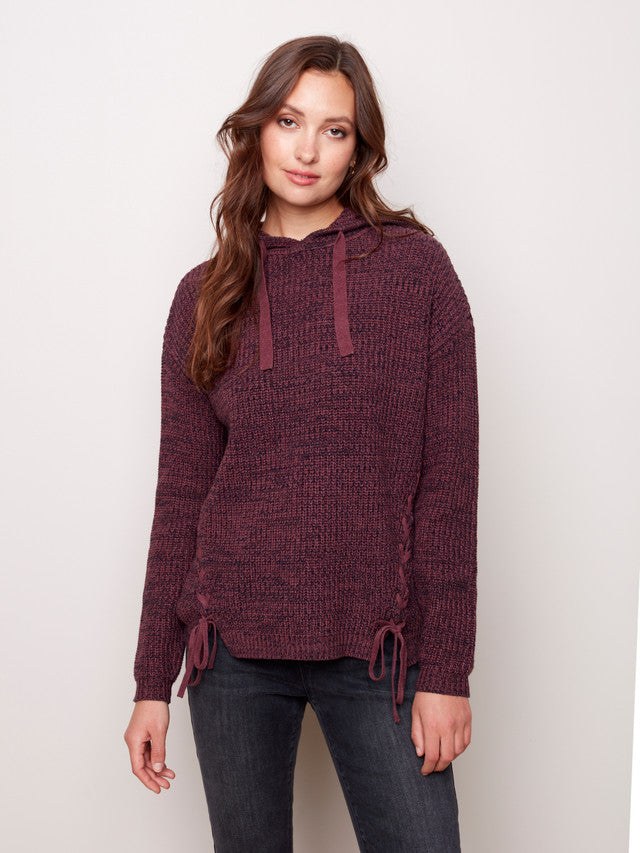 Cable & Tie Hooded Sweater - Charlie B