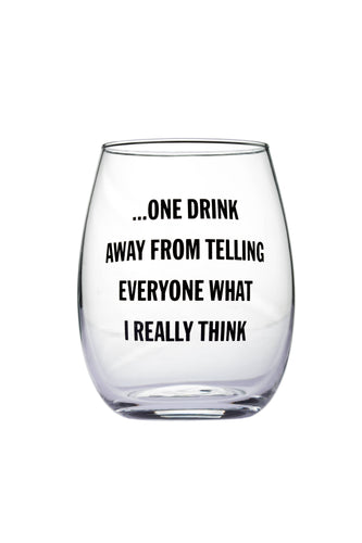 Snarky wine glasses: 