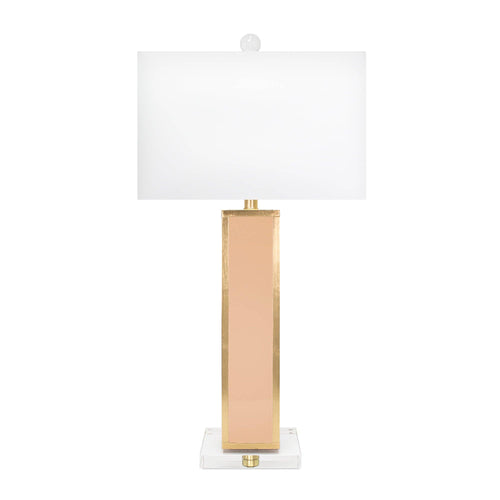 Blair Blush Pink and Gold Table Lamp by Couture Lamps - a stylish lighting accessory.