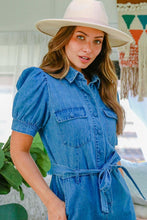 Load image into Gallery viewer, Denim Utility Romper
