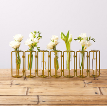 Load image into Gallery viewer, gold flower vase
