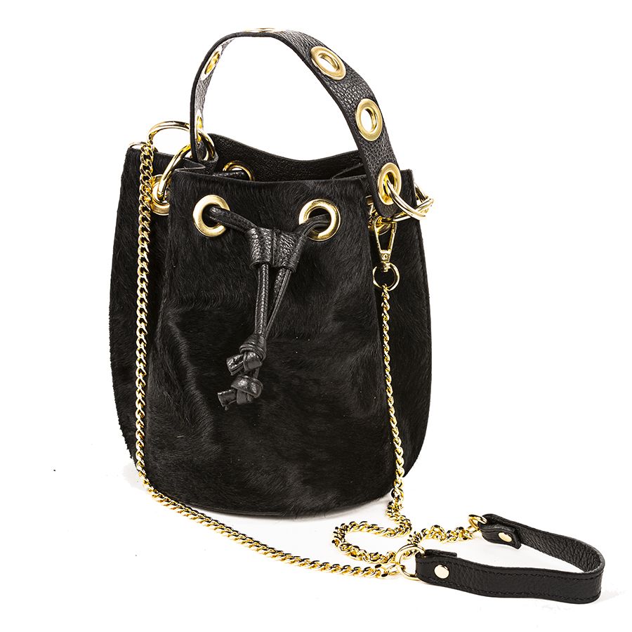 Moove Over Leather Bucket Purse