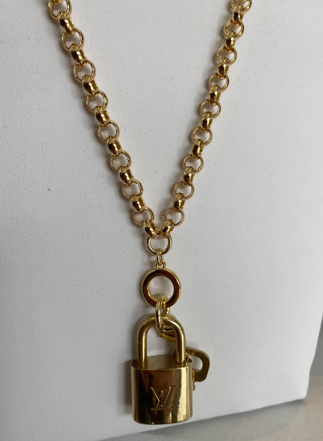 Authentic Louis Vuitton Lock Necklace