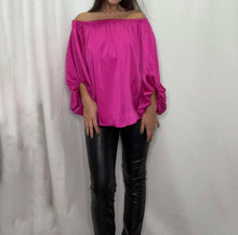 Load image into Gallery viewer, Fuchsia Off The Shoulder Top - Posh Couture

