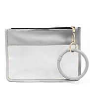 Load image into Gallery viewer, O-Ring Stadium Clear Wristlet
