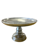 Load image into Gallery viewer, Textured Metal Cake Stand - India Handicraft
