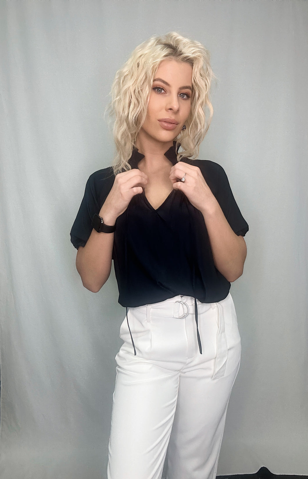Smocked Collar Blouse- Lola & Sophie