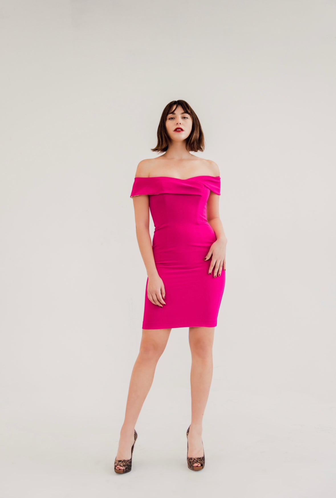 kari mini dress Kari Cocktail Dress Hot Pink