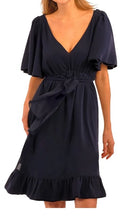 Load image into Gallery viewer, Navy Solid Melody Dress - Gretchen Scott
