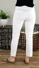 Load image into Gallery viewer, Stylish Renuar ankle pant with front/back pockets, wide waistband for smooth silhouette. Comfortable, durable, perfect for work or casual outings.
