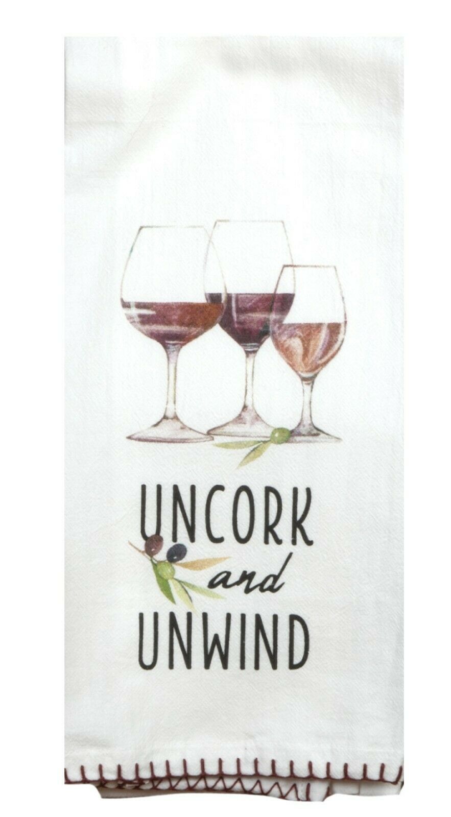 Uncork and Unwind Kitchen Flour Sack Towel