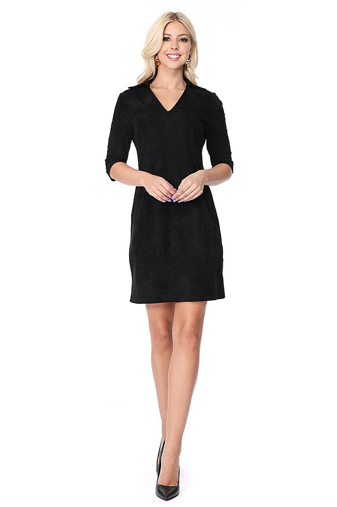 Suede Shift Dress