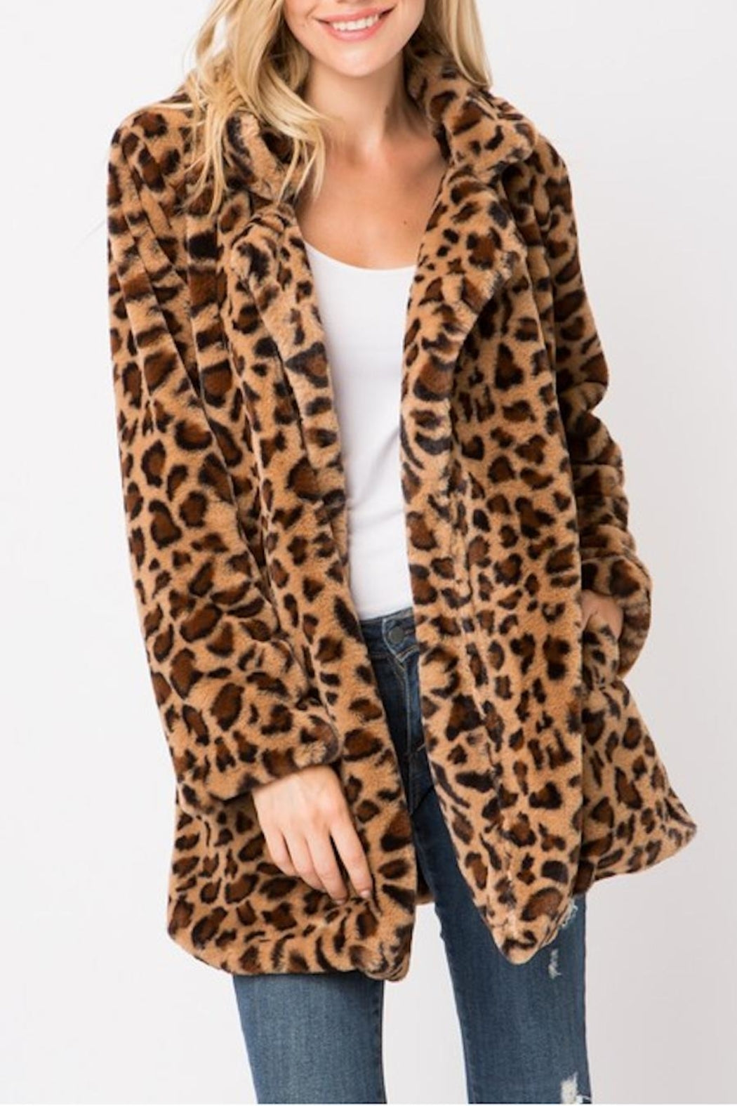 Super Soft Leopard Coat - Love Tree