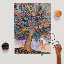 Load image into Gallery viewer, Illumination Tree Gold Foil Puzzle - 1000 Piece Jigsaw Puzzle
